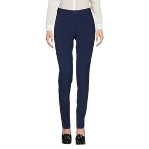 Brian‎ Dales Wool Pants Straight Leg Dark Navy Blue Classic Flat Front Size 10